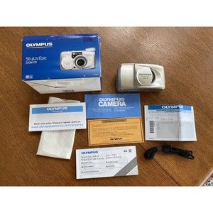 OLYMPUS Stylus Epic Zoom 170 35mm Point Shoot Film Camera TESTED WORKS COMPLETE
